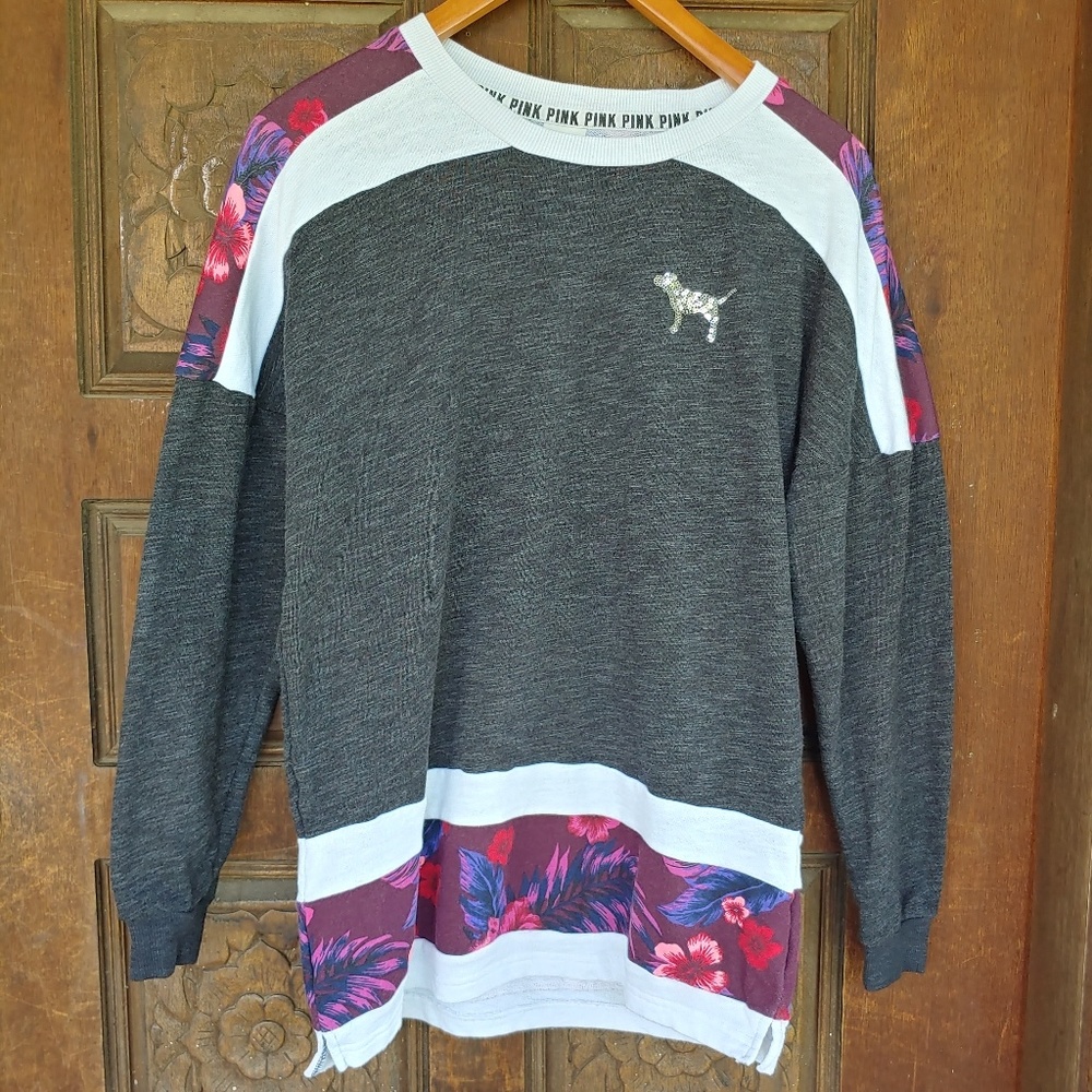 PINK Victoria's Secret Floral Sweater